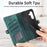 For Samsung Galaxy A36 5G Case Zipper Wallet Geometry Lines Leather Phone Cover - Black - 5