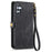 For Samsung Galaxy A36 5G Case Zipper Wallet Geometry Lines Leather Phone Cover - Black - 7