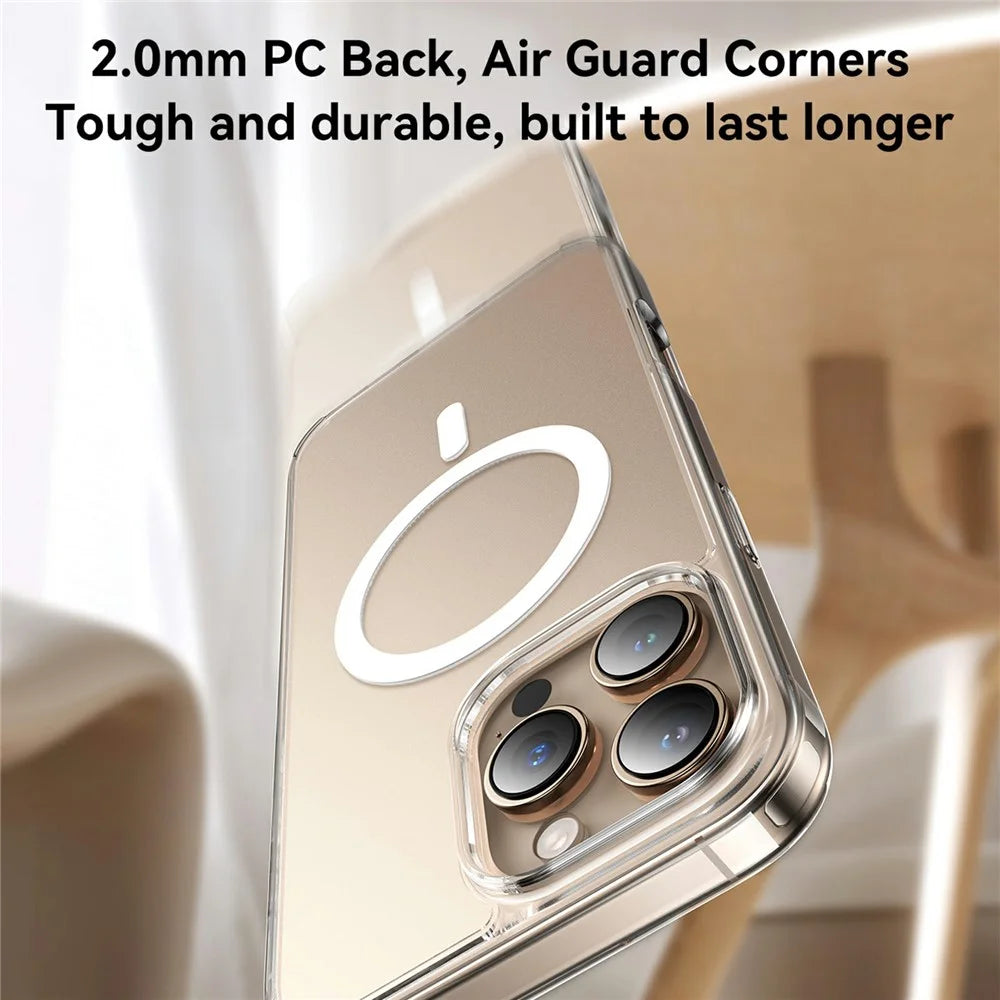 JOYROOM JR-16FG6 For iPhone 16 Pro Clear Case Compatible with MagSafe PC+TPU Matte Back Cover - 4