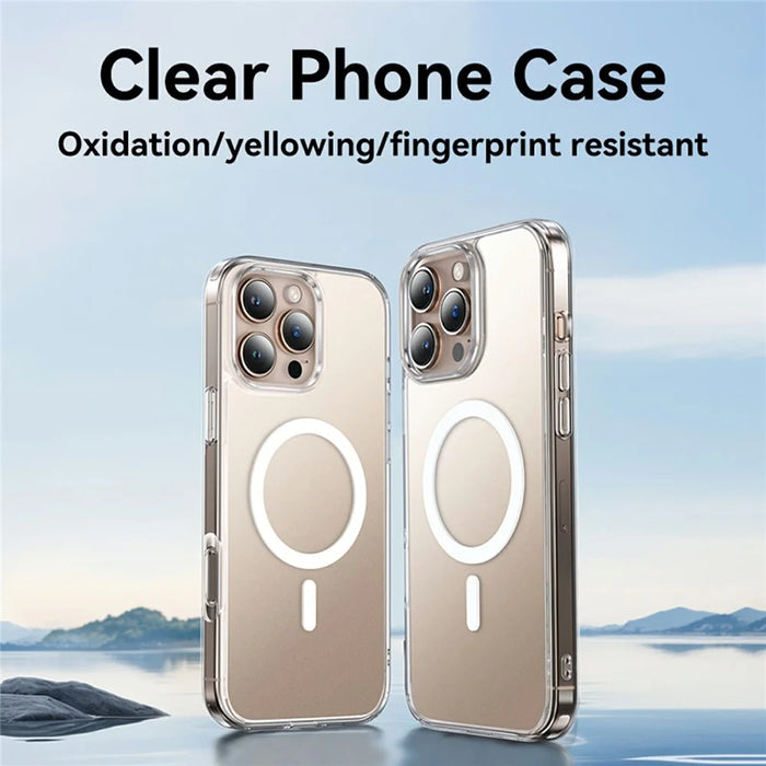 JOYROOM JR-16FG8 For iPhone 16 Pro Max Clear Case Compatible with MagSafe PC+TPU Matte Back Cover - 3