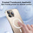 JOYROOM JR-16FG8 For iPhone 16 Pro Max Clear Case Compatible with MagSafe PC+TPU Matte Back Cover - 7