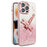 KADEM For iPhone 13 Pro Case Dragonfly Kickstand TPU Flowers Glitter Phone Cover - Pink - 1