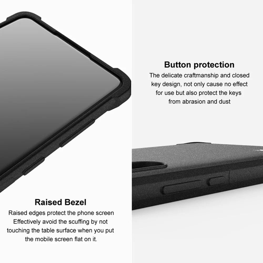 IMAK For Sony Xperia 5 IV 5G Matte Surface Soft TPU Cover Four Corner Airbag Anti-drop Phone Case - Black - 6