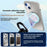 For iPhone 14 Plus Case Compatible with MagSafe Kickstand TPU+PC Heat Dissipation Phone Cover - Grey - 5