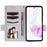 For Samsung Galaxy A36 5G Case with Wrist Strap Litchi Texture PU Leather Wallet Phone Cover - White - 2