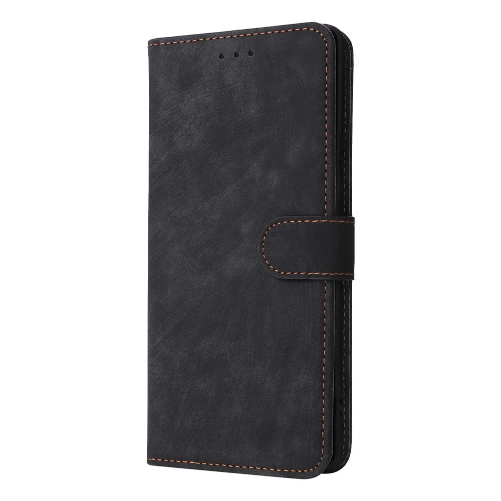 For Infinix Hot 50 Pro+ 4G X6880 Wallet Phone Case RFID Blocking PU Leather Flip Cover Stand View - Black - 7
