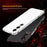 For Meizu 21 Bumper Case Metal Frame Phone Cover with Camera Lens Guard - Black / Silver - 3