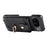 For Google Pixel 9 Case with Card Holder, Shoulder Strap PC+TPU Ring Kickstand Phone Back Cover - Black - 2