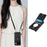 For Google Pixel 9 Case with Card Holder, Shoulder Strap PC+TPU Ring Kickstand Phone Back Cover - Black - 4