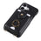 For iPhone 16 Plus Case with Card Holder, Shoulder Strap PC+TPU Ring Kickstand Phone Back Cover - Black - 7