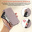 For Samsung Galaxy S24 Wallet Phone Case Shockproof TPU+PU Leather Flip Cover with Mirror, Strap - Purple - 6