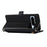 For Google Pixel 8 Pro Wallet Phone Case Shockproof TPU+PU Leather Flip Cover with Mirror, Strap - Black - 4