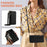 For Google Pixel 8 Pro Wallet Phone Case Shockproof TPU+PU Leather Flip Cover with Mirror, Strap - Black - 7