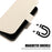 For iPhone 15 Pro Max Leather Case with Card Holder, Straps, Shockproof Wallet Phone Cover - Beige - 5