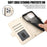 For iPhone 15 Pro Max Leather Case with Card Holder, Straps, Shockproof Wallet Phone Cover - Beige - 6