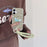 For iPhone 16 Plus Case Cute Pattern Soft PU+PC Phone Back Cover with Braided Handy Strap - Lihgt Green Dog - 3