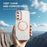 For Samsung Galaxy S25 Clear Phone Case with Lens Kickstand Cover Magnetic Case - Orange - 7