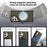 For Samsung Galaxy S25 Ultra Case with Lens Kickstand Matte Back Cover Magnetic Case - Black - 2