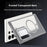 For Samsung Galaxy S25 Ultra Magnetic Case Lens Cover Kickstand Matte Back Cover - Grey - 5