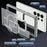 For Samsung Galaxy S25 Ultra Magnetic Case Lens Cover Kickstand Matte Back Cover - Grey - 6