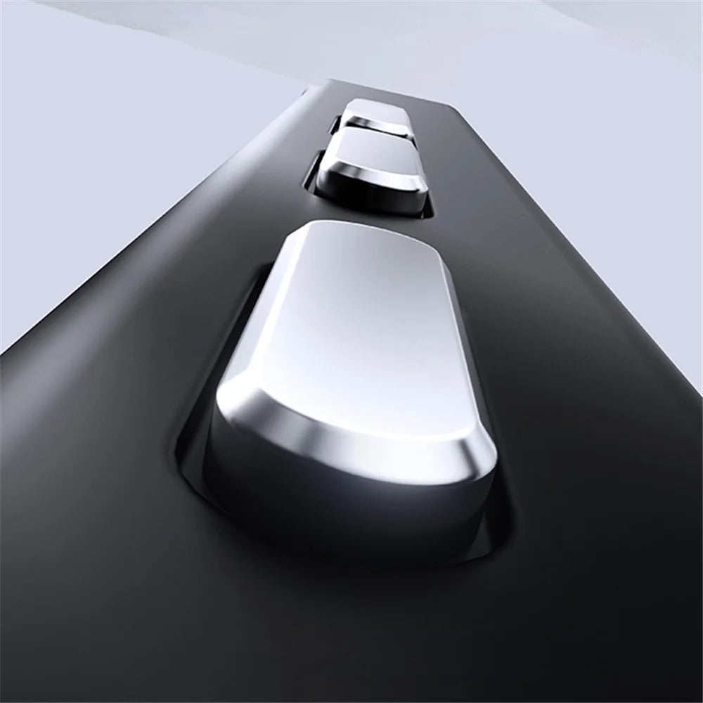 For Samsung Galaxy S25+ Magnetic Phone Case Rotary Kickstand Clear Back Cover - Matte Black - 4