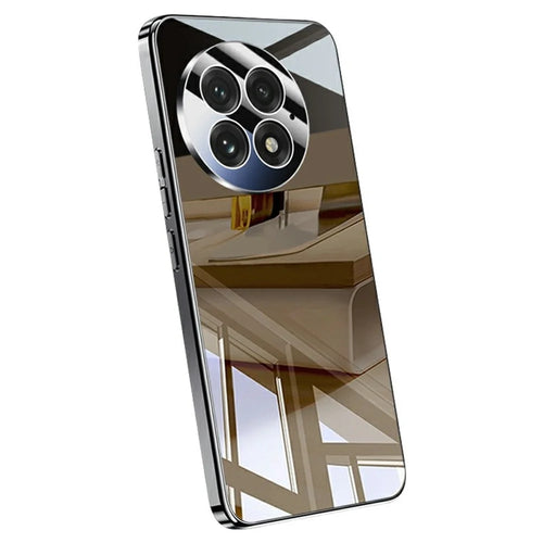 For OnePlus 13 Case Electroplating PC Phone Back Cover with Camera Lens Protector - Black - 1