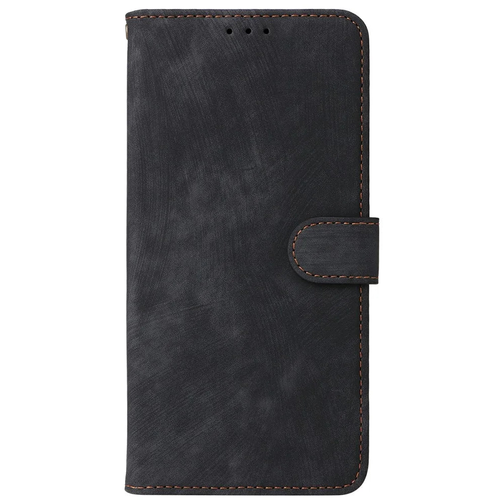 For vivo V40e 5G / iQOO Z9s 5G Wallet Phone Case RFID Blocking PU Leather Flip Cover Stand View - Black - 7