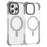 MUTURAL For iPhone 16 Pro Clear Case Compatible with MagSafe Four Corners Anti Drop TPU+PC Phone Back Cover - Grey - 1