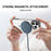 MUTURAL For iPhone 16 Pro Max Clear Case Compatible with MagSafe Four Corners Anti Drop TPU+PC Phone Back Cover - Grey - 3