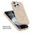 MUTURAL For iPhone 16 Pro Magnetic Case Compatible with MagSafe Liquid Silicone Back Cover - Desert Gold - 7