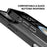 MUTURAL For iPhone 16 Pro Clear Phone Case PC+TPU Mobile Back Cover - Black - 3