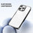 MUTURAL For iPhone 16 Pro Clear Phone Case PC+TPU Mobile Back Cover - Black - 5