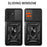 For Samsung Galaxy A36 5G Case with Slide Camera Lid PC+TPU Kickstand Phone Cover - Black - 2