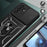 For Samsung Galaxy A36 5G Case with Slide Camera Lid PC+TPU Kickstand Phone Cover - Black - 6