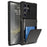 For Samsung Galaxy S25 Ultra Case PC+TPU Dual Layer Back Phone Cover with Card Holder - Black - 1