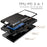 For Samsung Galaxy S25 Ultra Case PC+TPU Dual Layer Back Phone Cover with Card Holder - Black - 7