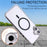 For iPhone 16 Plus Magnetic Case Compatible with MagSafe 1.0mm Ultra Thin PC Back Cover - Black - 3