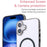 For iPhone 16 Plus Magnetic Case Compatible with MagSafe 1.0mm Ultra Thin PC Back Cover - Black - 7