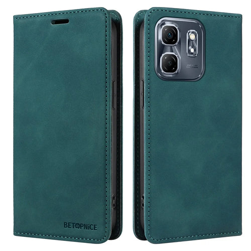 BETOPNICE 003 For Infinix Hot 50i 4G / Smart 9 4G Wallet Case Leather Phone Cover with Stand - Green - 1