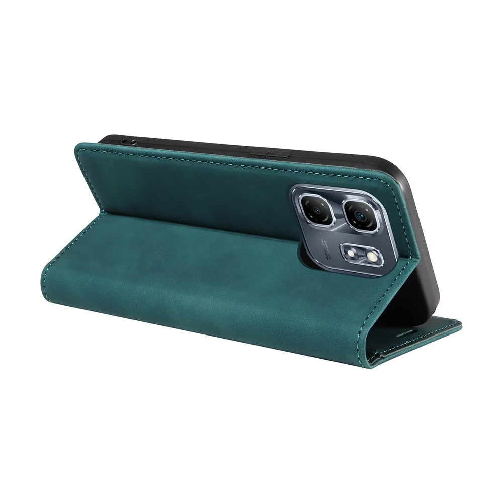 BETOPNICE 003 For Infinix Hot 50i 4G / Smart 9 4G Wallet Case Leather Phone Cover with Stand - Green - 4