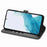 For Samsung Galaxy A36 5G Case Leather Phone Case Wallet Stand Cover with Wrist Strap - Black - 3