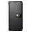 For Samsung Galaxy A36 5G Case Leather Phone Case Wallet Stand Cover with Wrist Strap - Black - 7