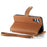 For Samsung Galaxy A36 5G Case RFID Blocking Zipper Pocket Leather Wallet Phone Cover - Brown - 3