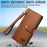 For Samsung Galaxy A36 5G Case RFID Blocking Zipper Pocket Leather Wallet Phone Cover - Brown - 5
