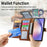 For Samsung Galaxy A36 5G Case RFID Blocking Zipper Pocket Leather Wallet Phone Cover - Brown - 7