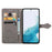 For Samsung Galaxy A36 5G Wallet Case Mandala Flower Leather Phone Cover Stand View - Grey - 2