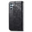For Samsung Galaxy A36 5G Case PU Leather Wallet Phone Cover Butterfly Pattern - Black - 6