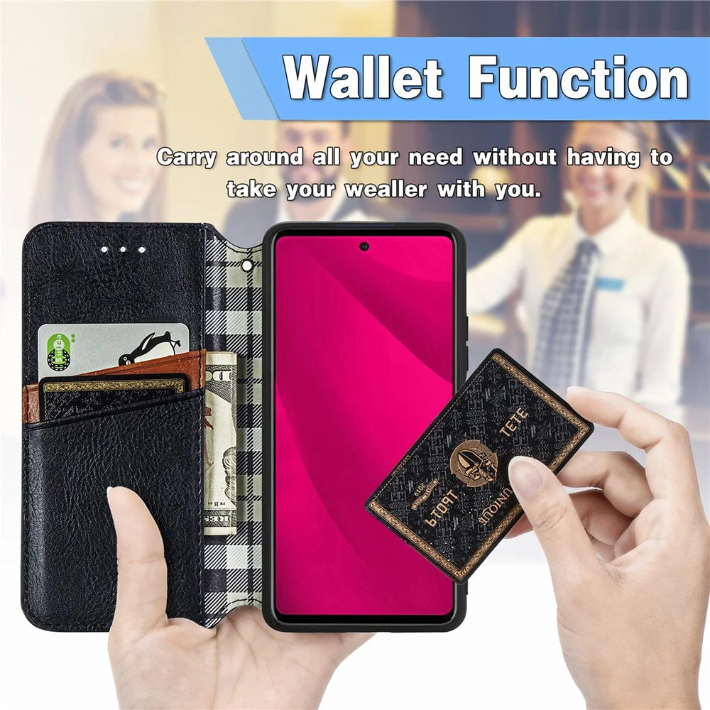 For Infinix Smart 9 4G PU Leather Case Rhombus Imprint Wallet Stand Phone Cover - Black - 5