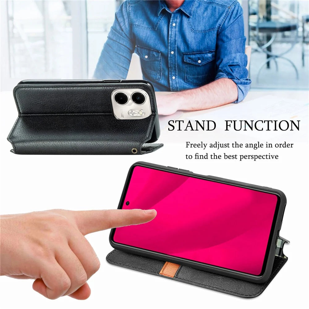 For Infinix Smart 9 4G PU Leather Case Rhombus Imprint Wallet Stand Phone Cover - Black - 6