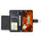 For iPhone 13 Pro Max Crossbody Leather Case Ring Buckle Wallet Stand Rhombus Mobile Cover - Black - 3